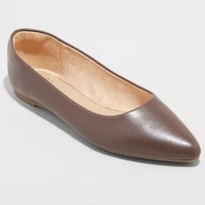 NWT A New Day Women's Corinna Ballet.    Flats  Color Rosewood. SIZE 6W